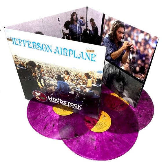 Jefferson Airplane Woodstock 3-LP ~ Limited Edition Colored Vinyl ~ New/Sealed! - Picture 1 of 2